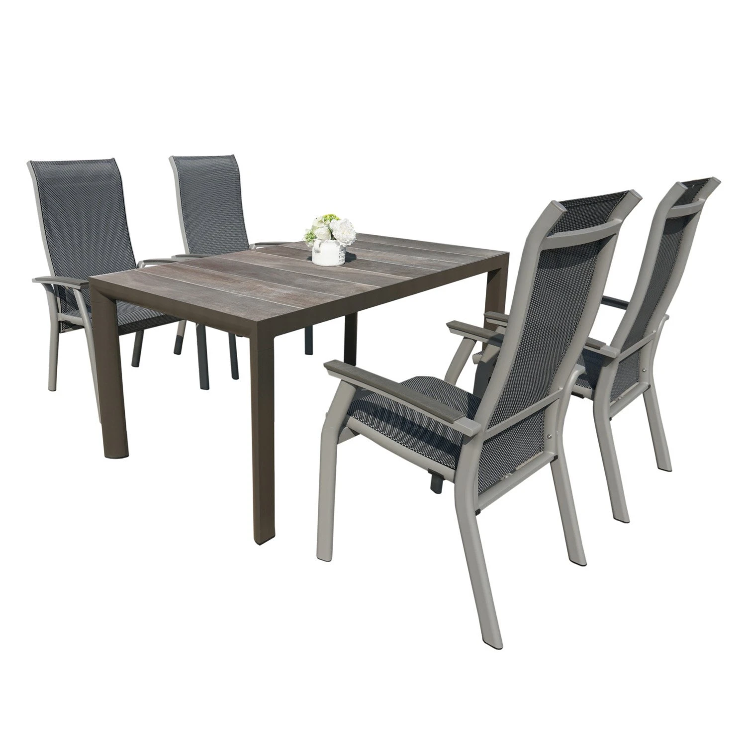 Royal Seasons SEVILLA Dining Set Met 4 Stoelen