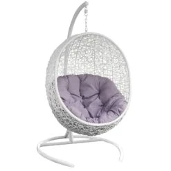 Royal Seasons VOGELNEST Deluxe Hangstoel Wit